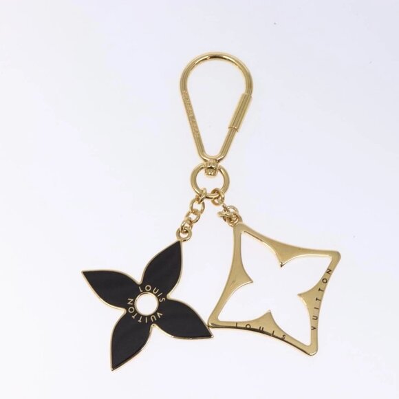 LOUIS VUITTON Porte Cles Puzzle Charm metal Gold M65218 LV Auth 131845 - Picture 6 of 10
